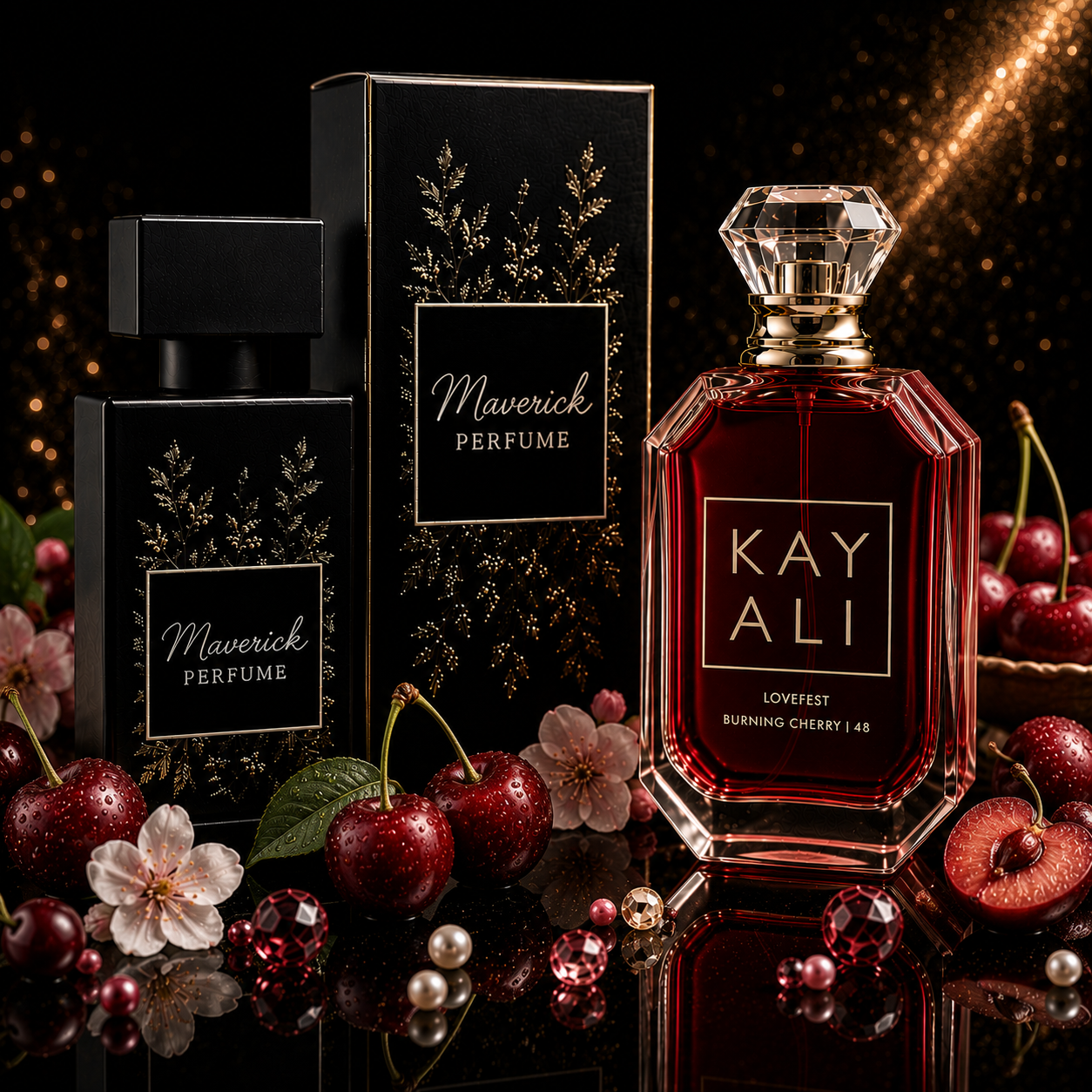 Inspired by Kayali Burning Cherry Oil Base 50ml